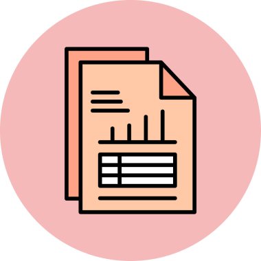 veri raporu simge vektör