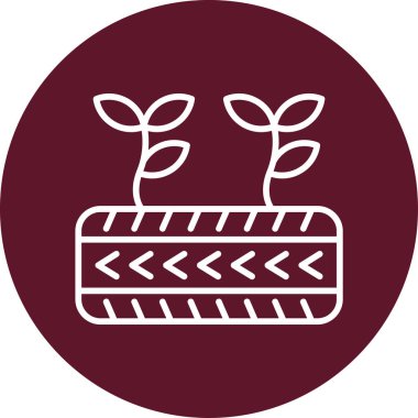 Lastik izi simgesi, vektör çizimi basit tasarım