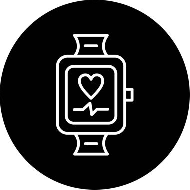 akıllı saat simgesi, vektör illüstrasyonu basit tasarım