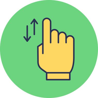 Basit Kaydırma simgesi vektör illüstrasyonu