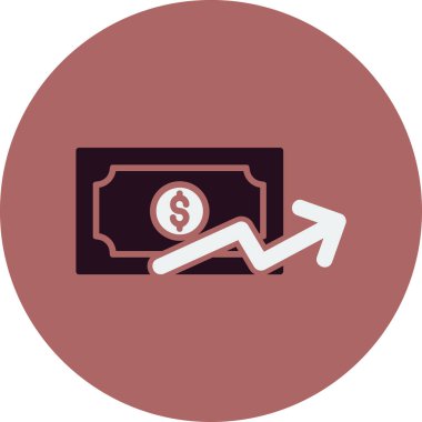 Basit para birimi. Ağ simgesi. resimleme