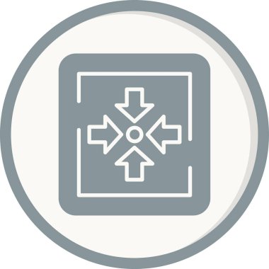 Nokta İşareti Web simgesi vektör illüstrasyonunu monte et