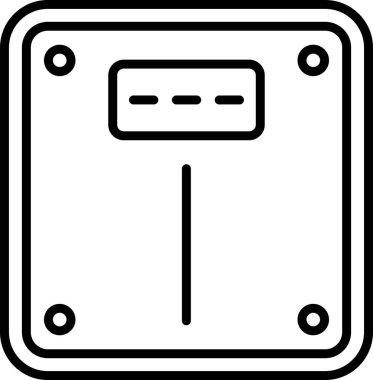 Basit ölçek. Web simgesi basit illüstrasyon