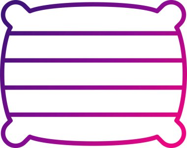  Yastık Ağı ikonu vektör illüstrasyonu 