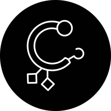 küpe vektör resimleme tasarımı                   