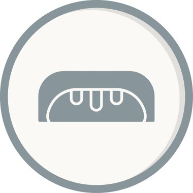 ekmek ikonu vektör illüstrasyonu