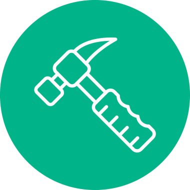 Çekiç ağı simgesi, basit vektör illüstrasyonu 