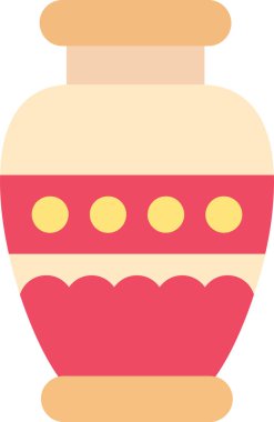 Vazo. Web simgesi basit illüstrasyon