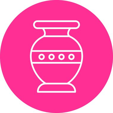 Vazo. Web simgesi basit illüstrasyon