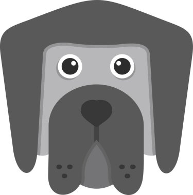 Newfoundland şirin köpek kafası ikonu 