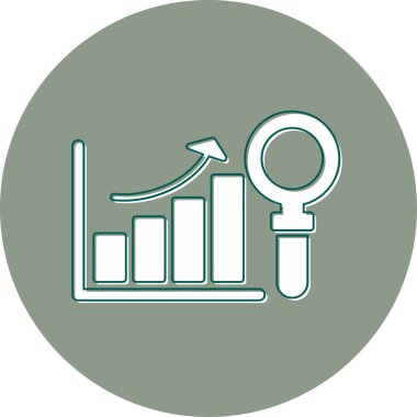 işletme büyüme grafiği vektör simgesi