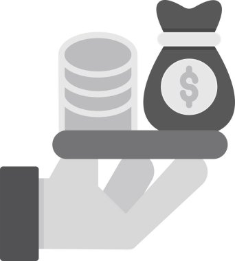 Kârlı bar tablosu vektör simgesi. 