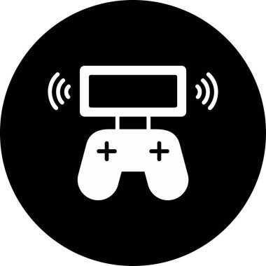 joystick oyun simgesi, vektör illüstrasyonu 