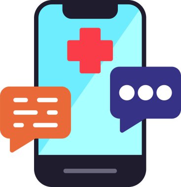 mobile chat. web icon simple design 