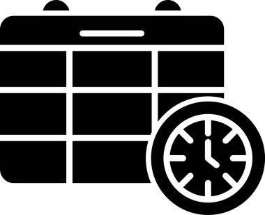 Teslim tarihi. Web simgesi basit illüstrasyon