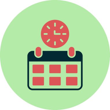 Basit Zaman simgesinin vektör illüstrasyonu