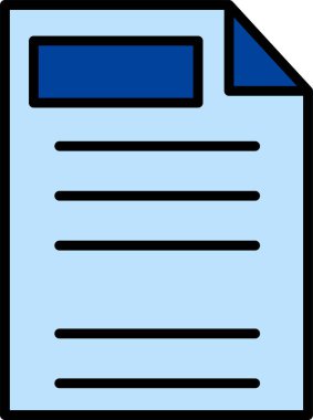  Kağıt. Web simgesi basit illüstrasyon