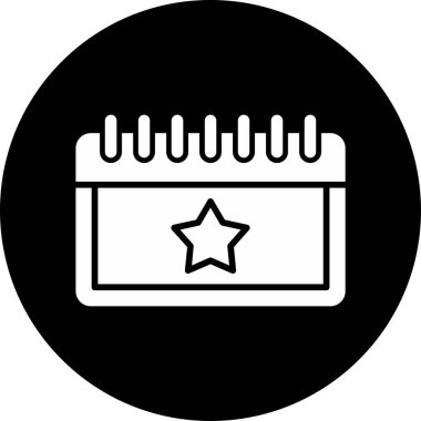 Takvim simgesi, vektör illüstrasyonu basit tasarım