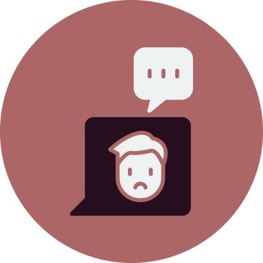 Irkçı Web simgesi vektör illüstrasyonu