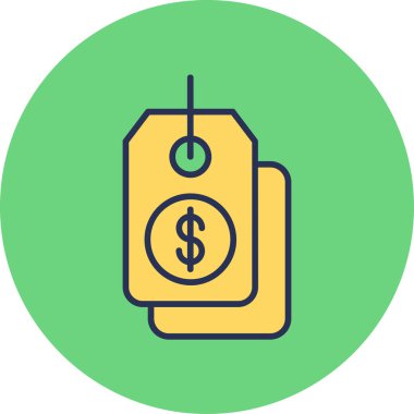 Fiyat etiketi vektör illüstrasyonu 