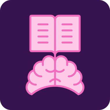 Öğrenmek. Web simgesi vektör illüstrasyonu