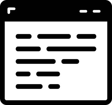 Web sitesi simgesi, vektör illüstrasyonu basit tasarım