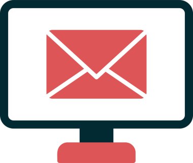 E-posta. Web simgesi basit illüstrasyon 