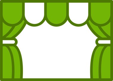 sahne web simge vektör çizim