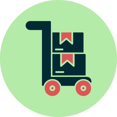 Trolley Web basit illüstrasyon simgesi