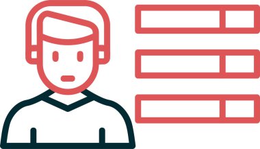 Skills web simgesi vektör çizimi