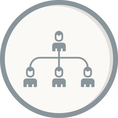 hiyerarşi. Web simgesi basit illüstrasyon