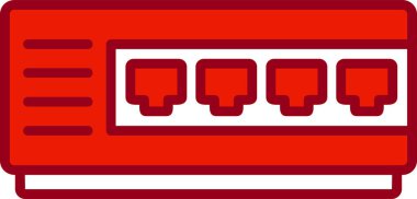 Ağ basit simgesinin vektör illüstrasyonu