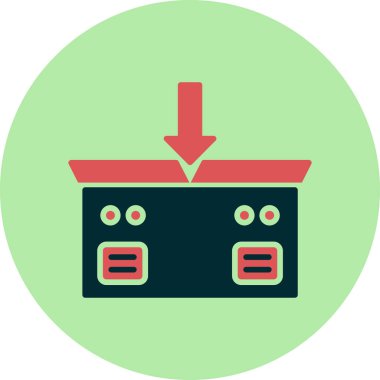 paket web simgesi vektör illüstrasyonu