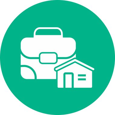 Portföy web simgesi vektör illüstrasyonu