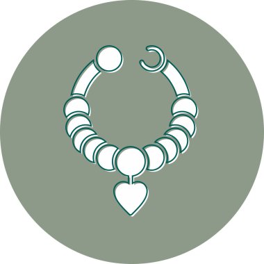  Bileklik Ağ simgesi vektör illüstrasyonu 