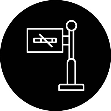 Basit Sigara İçilmez simgesi