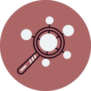 Ağ Analizi simgesi vektör çizimi