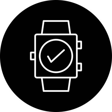 akıllı saat simgesi, vektör illüstrasyonu basit tasarım