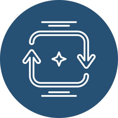 Basit ok simgesi vektör illüstrasyonu