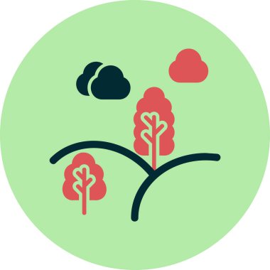 Çevresel ekoloji ikonu vektör illüstrasyonu 