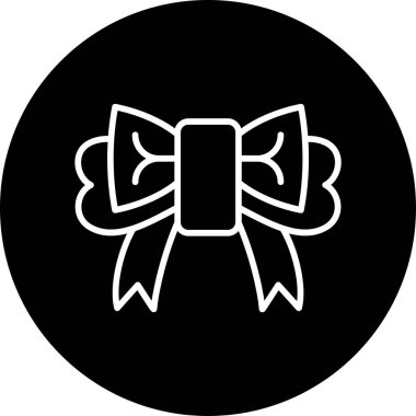 Kurdele yayı. Web simgesi basit illüstrasyon