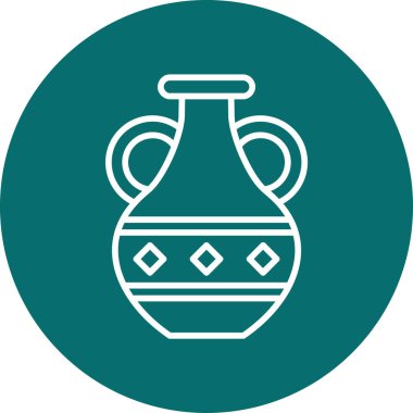 Vazo. Web simgesi basit illüstrasyon