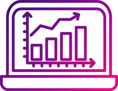 Ticaret şeması. Web simgesi basit illüstrasyon