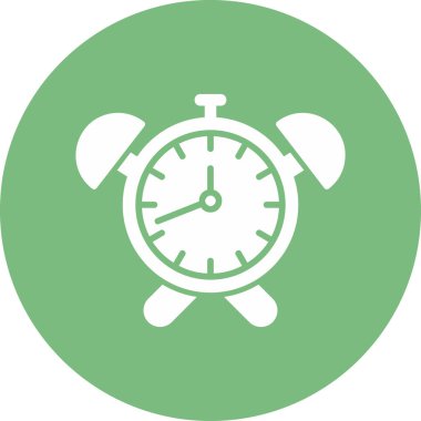 Alarm saati web simgesi, vektör illüstrasyonu