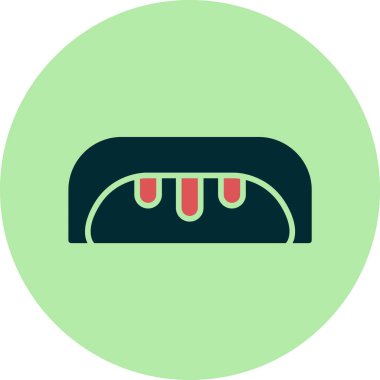 ekmek ikonu vektör illüstrasyonu