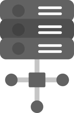 Sunucu. Web simgesi basit tasarım 