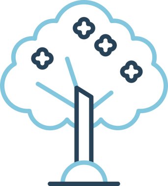 Ağaç. Web simgesi basit illüstrasyon 