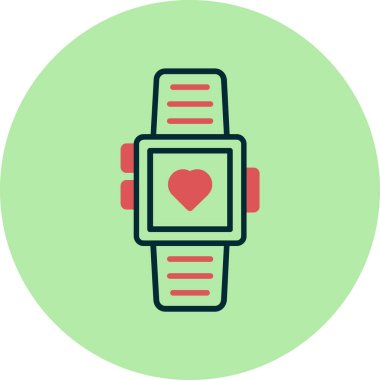 akıllı saat simgesi, vektör illüstrasyonu basit tasarım