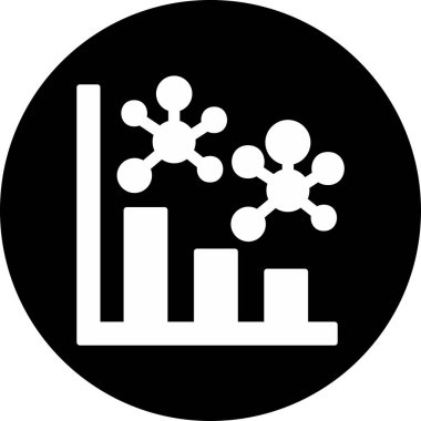 Histogram. Web simgesi basit illüstrasyon