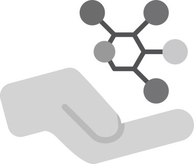 Basit Biyoloji simgesinin vektör çizimi,